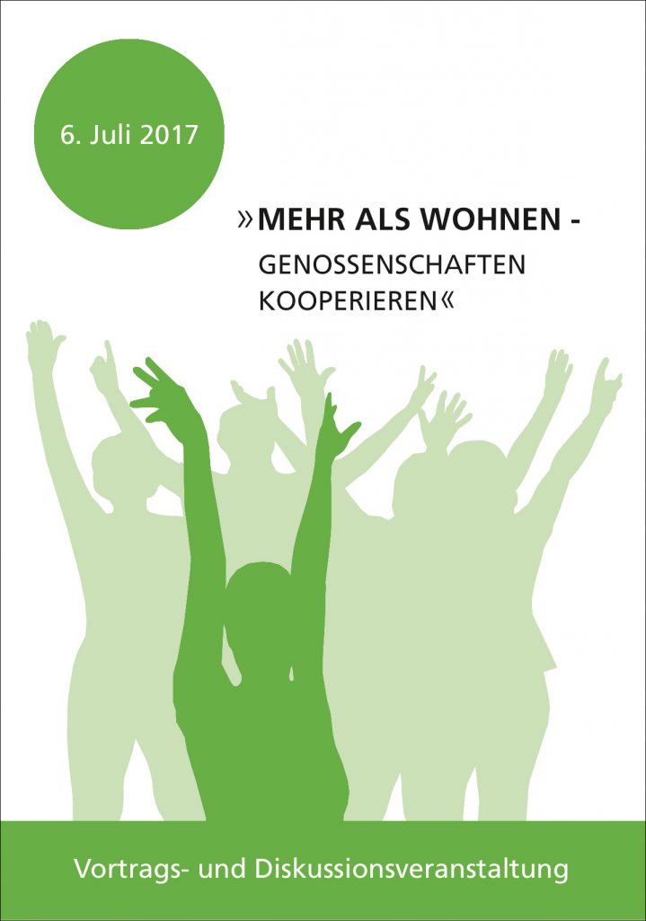 Einladung zur Vortags- und Diskussionsveranstaltung "Mehr als Wohnen - Genossenschaften kooperieren"